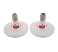 YOSADIER 2pcs round Plastic Mop Replacement Heads for Household and Commercial Cleaning, Stable Mop Plate Accessories Designed for Reaching into Corners and Efficient Floor Cleaning