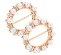 YOSADIER 2pcs Scarf Buckle Rings for Women Silk Scarf Clip Shirt Clip Belt Buckle Ring Clothing Fashion Accessory