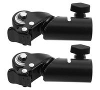 YOSADIER 2pcs Speaker Stand Tripod Casters 35mm Tube Silent Swivel Wheels Heavy Duty Locking Trolley Wheels for Audio Equipment Mobility and Speaker Accessories