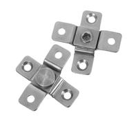 YOSADIER 2pcs Stainless Steel Torque Shaft Hinge Cushioning Damping Self-Closing Hidden Pivot Hinges for Kitchen Cabinets and Folding Furniture Precise Positioning at Any Angle Corrosion