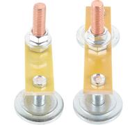 YOSADIER 2pcs Welding Ground Clamp Magnetic Iron Electroplated Sturdy Construction Aging Resistance Stability Clamps for Welding Equipment