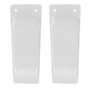 YOSADIER 2pcs White Plastic Shipping Container Vents with Heat Dissipation Design and Easy Installation, Air Vent Cover Replacement for Truck Cargo and Transportation Industry Containers