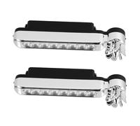 YOSADIER 2pcs Wind Power Car Lights with 8-led and 180 Degree Rotatable Mounting Bracket, White Plastic Auto Daytime Running Lights for Cars and Trucks with Long Working Life