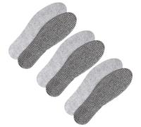 YOSADIER 3 Pairs Double-Sided Warm Felt Insoles with Aluminum Foil, Breathable Sweat-Absorbing Inserts for Winter, Unisex Shoe Pads for Cold Weather Foot Comfort