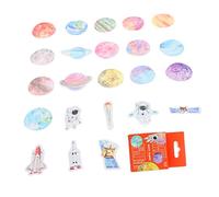 YOSADIER 3 Sets Planet Themed Decorative Stickers for Scrapbooking and DIY Journals Paper Album Stickers for Diary Embellishment and Craft Decoration