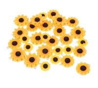 YOSADIER 30Pcs Resin Sunflower DIY Charm Pendants Small Medium Large Hanging Accessories for Necklace Earrings Keychains Crafting Decorations