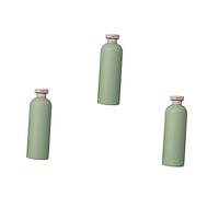 YOSADIER 3pcs 400ml Refillable Shower Gel and Lotion Bottles Flip Cap Pe Material Empty Sub Bottles for Bathroom Shower Gel Storage