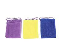 YOSADIER 3Pcs Exfoliating Body Scrubber Back Washer for Men and Women, Nylon, Stress, Shower Use