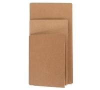 YOSADIER 3pcs Kraft Paper Document File Folder Organizer with Lightweight and Multifunctional Design for Office and On-the-go Use, Suitable for Tickets and Receipts Storage in Khaki