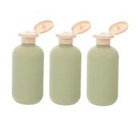 YOSADIER 3pcs Travel Toiletries Kit Refillable Shampoo Conditioner Bottles Leakproof Plastic Containers for Shampoo Conditioner