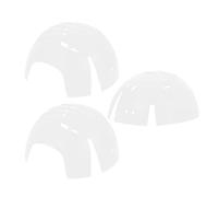 YOSADIER 3pcs White Plastic Baseball Cap Shaper for Head Protection with Easy Installation, Compatible with Baseball Caps for Construction and Casual Wear