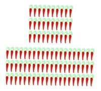 YOSADIER 3sets Red Pepper Loose Beads Charms for DIY Jewelry Making Craft Beads for Necklace and Bracelet Unique Decorative Charms for Creative Accessories 100pcs*3
