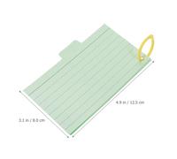 YOSADIER 450pcs Small Lined Memo Pads with 8 Binder Rings, Dotted Liner Paper Notepads for Daily Work and Sketches, Sturdy Note Taking Cards to Keep Paper from Falling Apart Random Color