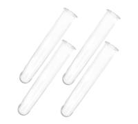 YOSADIER 4pcs Clear Plastic Flower Water Tubes Transparent Hydroponic Plant Propagation Station for DIY Floral Arrangements and Root Growth Observation