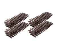 YOSADIER 4Pcs Miniature Garden Fence Flexible Wooden Fence for Small Gardens DIY Miniature Projects Durable Adornment for Mini Farms Easy to Bend and Shape for Craft Lovers