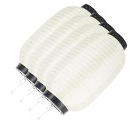 YOSADIER 4pcs Ramen Restaurant Lantern Decorative Japanese Lantern Beige Silk Cloth and Steel Waterproof for Japanese Restaurants and Pubs