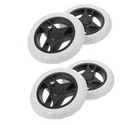 YOSADIER 4Pcs Shopping Cart Wheel Replacement for Folding Trolleys, Heavy Duty Small Casters for Shopping Basket, Stroller and Manual Wheelchair Use, Sturdy Trolley Replacement Wheels for