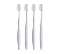 YOSADIER 4pcs Soft Bristle Toothbrush for Adults with Anti-Bleeding Design, Plastic Material, Strong Cleansing Ability, Fine Hair for Gentle Oral Care at Home Random Color