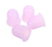 YOSADIER 4pcs Transparent Silicone Cupping Cups for Home Use Manual Vacuum Massage Device for Muscle Relaxation Versatile Body Therapy Tool for Back Legs Arms