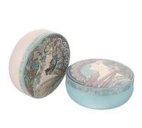 YOSADIER 4pcs Vintage round Tin Storage Box with Lid for Candy and Cake, Sturdy Tinplate Material, Classic Retro Style, for Families and Stores