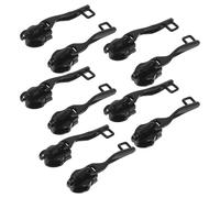 YOSADIER 5 Pairs Black Anti-Theft Zipper Pull Replacement Clips for Luggage Suitcase Backpack with Double-Layer Nylon 10# Single Lock Hole Sturdy Zipper Tabs