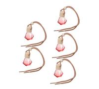 YOSADIER 5Pcs Car Hanging Perfume Bottle Pendant Essential Oil Diffuser for Car Home Office Decorative Aroma Ornament for Freshening Air String Included Random Color