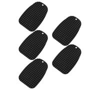 YOSADIER 5pcs Motorcycle Kickstand Pad Black Pp Material Easy Installation and Versatile Compatibility, Side Stand Extension Plate for Terrains and Grassy Areas, Sl esign Motorbike