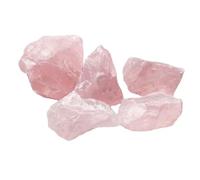 YOSADIER 5pcs Natural Pink Crystal Stone Ornaments Crystal Stones for Desktop Decor Home Wedding Office Conference Table Display