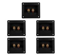 YOSADIER 5pcs Pure Copper Speaker Box Terminal Cup Binding Post Plate for Subwoofer Car Audio Heat Dissipation Speaker Terminal Connector for DIY Home Theater and Audio Systems