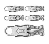 YOSADIER 5pcs Zinc Alloy Spring Snap Hooks with Adaptive Swivel Opening and Quick Release Design for Equestrian Training and Grooming, Stable and Trailer Tie Lead Rope Hardware