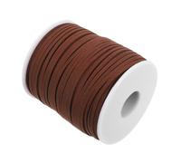 YOSADIER 6Mm Flat Faux Suede Cord 45M Deep Brown Handmade Craft Necklace Cord for Jewelry Making, Bracelets, Dream Catchers and DIY Decorative String