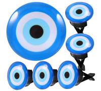 YOSADIER 6pcs Car Air Vent Perfume Clips Blue Evil Eye Decorative Outlet Freshener Aroma Clips for Car Interior