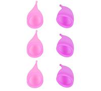 YOSADIER 6pcs Care Tampon Alternatives Silicone High Temperature Resistance No Deformation Comfortable Period for Hiking and Sleeping Overnight Women