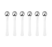 YOSADIER 6Pcs Eye Massaging Rods Metal Sticks for Cream and Liquid Foundation Application, Facial Care Tools for Eye Puffiness and Anti-Aging