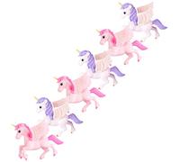 YOSADIER 6pcs Miniature Unicorn Decorations Unicorn Ornaments for Bonsai for Garden Micro Landscapes Cute Figurines Pink Purple with Wings