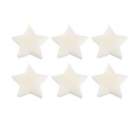 YOSADIER 6pcs Oil-Absorbing Sponges Filtering Sponges Five-Pointed Star Shape Good Absorbent Reusable After Cleaning White for Hot Tubs Bathtub Use