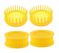 YOSADIER 6pcs Plastic Bee Rearing Cell Cage Bee Incubation Base for Beekeeping Equipment Egg Laying and Queen Isolation Tool Practical Beekeeper Supplies