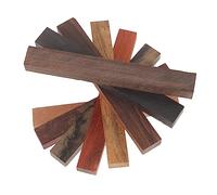 YOSADIER 8pcs Exotic Wood Pen Blanks for Woodturning with Assorted Natural Patterns and Easy Handling, Great for DIY Pen Making and Woodworking