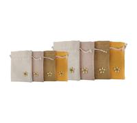 YOSADIER 8pcs Refillable Scented Sachet Bags Set Small and Medium Size Wardrobe Perfume Pouches with Natural Linen Material for Car Home and Fragrance