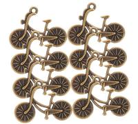 YOSADIER 8Pcs Retro Bicycle Charms for DIY Jewelry Making Vintage Bike Pendants with Smooth Edges for Bracelets Necklaces Keychains and Craft Decorations