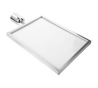 YOSADIER A3 Airport Stanchion Sign Holder with Retractable Belt, Silver Queue Line Pole Barrier Post for Safety Cordons, Floor Standing Safety Barrier Sign for Crowd Control and Queue