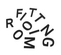 YOSADIER Acrylic Fitting Room Sign Sticker for Clothing Stores and Retail Shops, Black Self-adhesive Wall Decal, Stylish and Easy to Find, for Department Stores and Shopping Centers