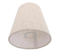 YOSADIER Beige Fabric Lamp Shade for Wall Sconce and Floor Lamp, Compact Cone-Shaped Cloth Lampshade for Home Decor and Bedside Lighting with Plastic Frame, 5.11X4.91X3.93In