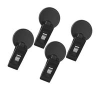 YOSADIER Car Windshield Ticket Holder Clips Black with Easy Adhesive Installation Portable Pvc 4pcs Parking Ticket Holder Clamps for Auto Interior and Access Cards