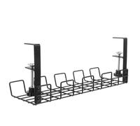 YOSADIER Carbon Steel Cable Management Tray under Desk Wire Organizer Storage Rack Ready to Use for Study Room