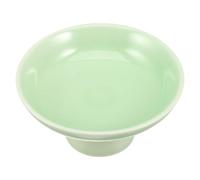 YOSADIER Ceramic Bee and Butterfly Watering Station with Shallow round Bowl Design, Smooth Surface, Light Green Outdoor Puddler for Yard and Lawn Pollination Support