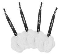 YOSADIER Closet Scents Air Freshener 4pcs Flower Shaped White Gypsum Diffuser with Long-Lasting Scent for Storage and Pet Areas