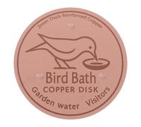 YOSADIER Copper Bird Bath Disk 4 Inch, Safe for Birds and Wildlife, 1mm Thick Copper Cleaner Tarnish-resistant Protective Layer for Garden Animal Ponds and Home Drinking Water