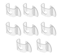 YOSADIER Cordless Window Blind Pull Tabs 8 Pcs Clear Plastic Venetian Blind Clips with Blind Lifting Tabs and Curtain Accessories for Replacement