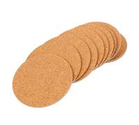 YOSADIER Cork Plant Coasters Gardening Cork Coaster 10Pcs Round 3.94In Diameter Easy to Use Lightweight Indoor Garden Flowerpot Plate Protects Furniture